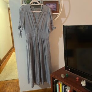 Free People Women’s Medium M Love Of My Life Dreamy Midi Dress Lunar Bloom